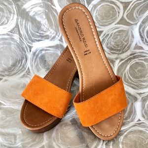 EUC Anthropologie Sandro Rosi Suede Mules Size 10